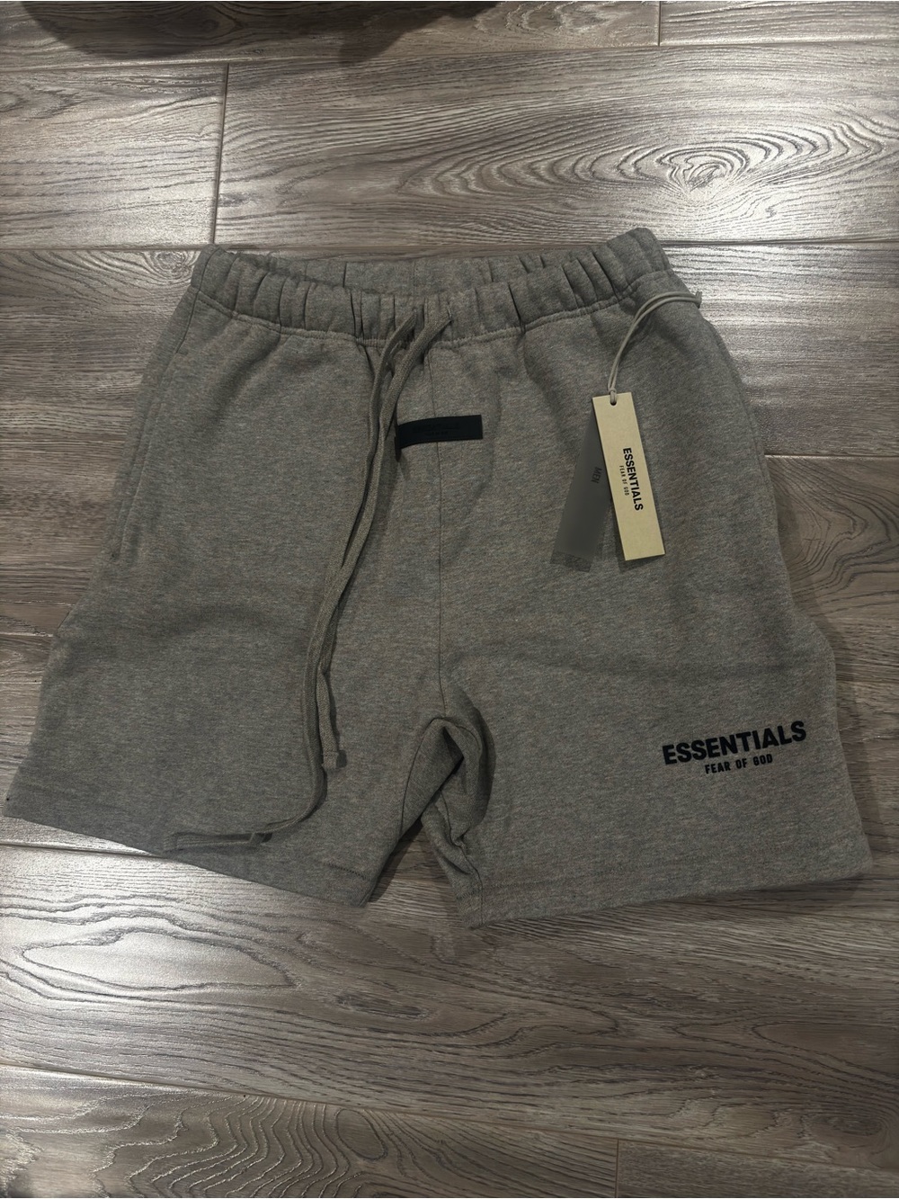 Fear of God Essentials Men's Oatmeal Gray Athletic Shorts